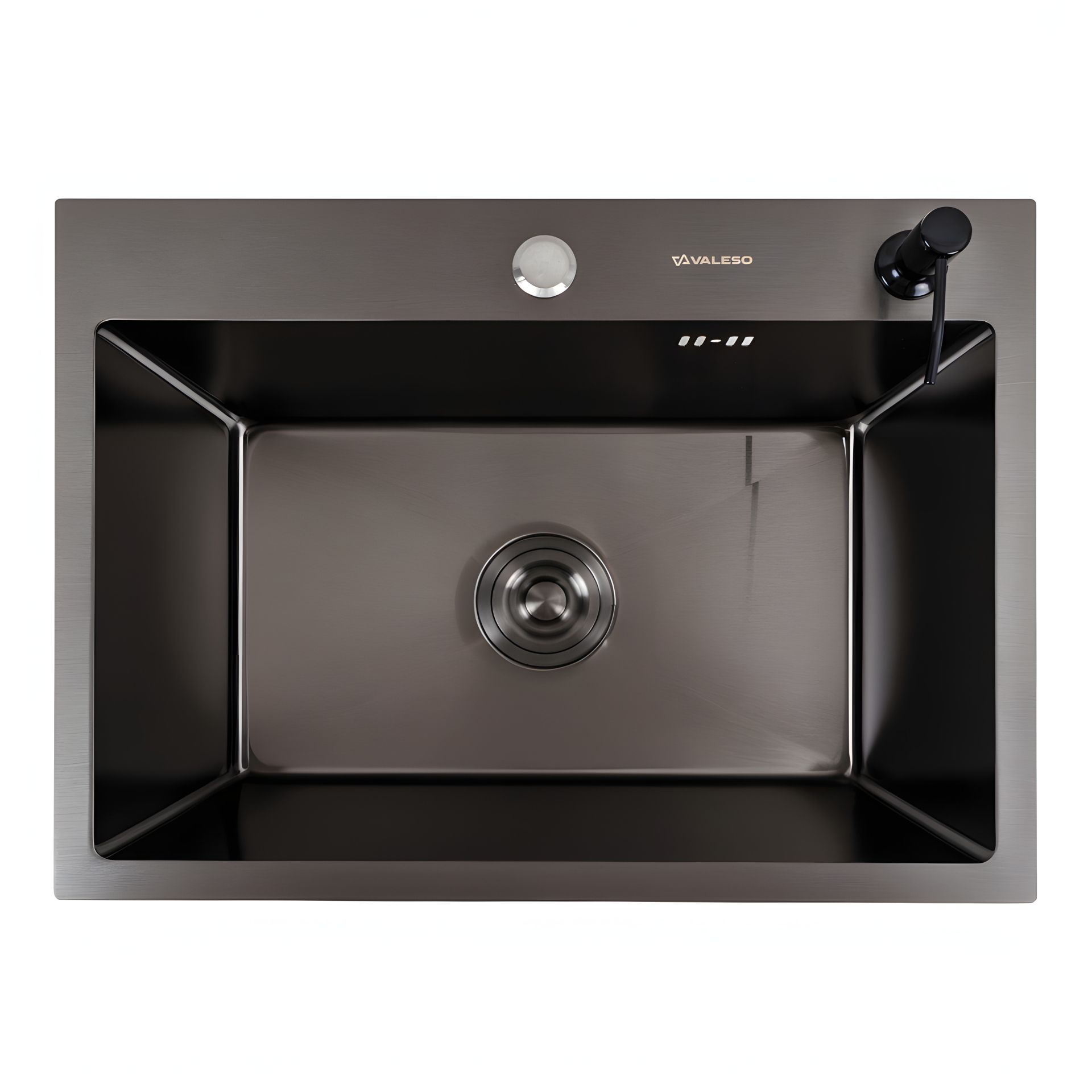 Кухонна мийка Valeso Handmade 58*43 PVD чорна (сифон круглий, 3,0/0,8) Кухонна мийка Valeso Handmade 58*43 PVD чорна (сифон круглий, 3,0/0,8)