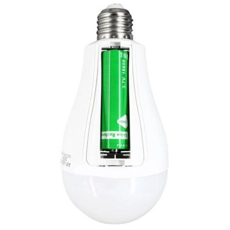 LED Лампа 20W з акумулятором аварійна (E27/20W/3W від АКБ/2*18650/up4 Hours/6800K/CC160mA) AP-2916