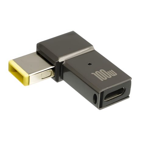 Адаптер для заряджання ноутбуків Lenovo Type-C-DC з прямокутним роз'ємом 6.0-10.0 100 W Адаптер для заряджання ноутбуків Lenovo Type-C-DC з прямокутним роз'ємом 6.0-10.0 100 W