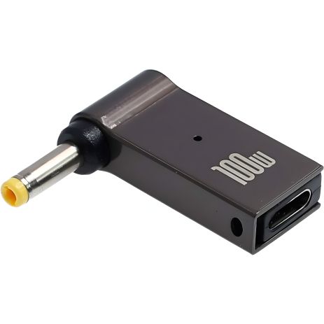 Адаптер для зарядки ноутбуків Type-C-DC 5.5-2.5 100 W Адаптер для зарядки ноутбуків Type-C-DC 5.5-2.5 100 W