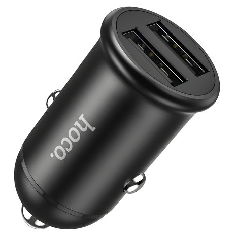 Автомобільний зарядний пристрій Hoco Z30 | 2 USB, 3.1A | black Автомобільний зарядний пристрій Hoco Z30 | 2 USB, 3.1A | black