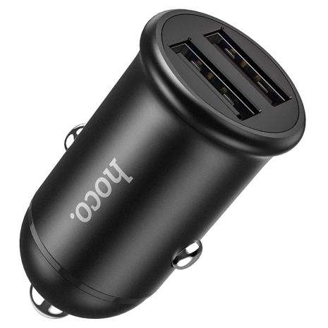 Автомобільний зарядний пристрій Hoco Z30 | 2 USB, 3.1A | black