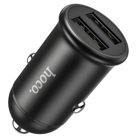 Зарядний пристрій автомобільний Hoco Z30 | 2 USB, 3.1A | black Зарядний пристрій автомобільний Hoco Z30 | 2 USB, 3.1A | black