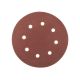 Набор шлифовальных кругов на липучке 180 мм с 8 отверстиями P80 (5 шт) MASTERTOOL 08-1808-H