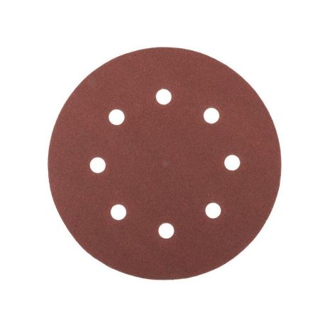 Шліфувальне коло на липучці 180 мм/8 отв P100 набір 5 шт MASTERTOOL 08-1810-H