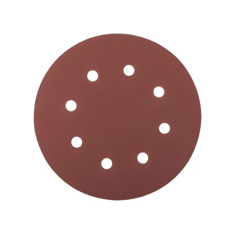 Шліфувальний диск на липучці 180 мм з 8 отворами, P120, набір 5 штук, MASTERTOOL 08-1812-H
