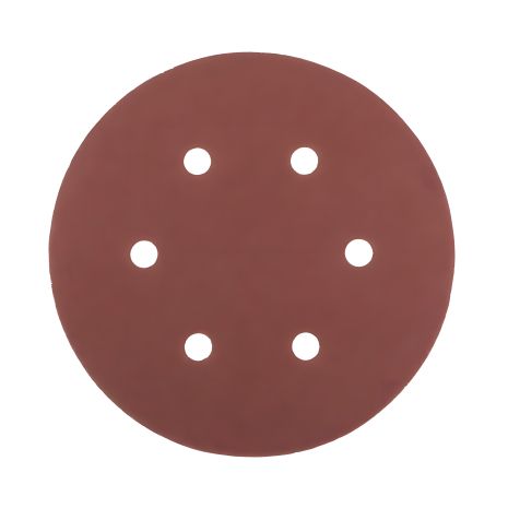 Шлифовальные круги на липучке 225 мм/6 отв P60, комплект 5 шт, MASTERTOOL 08-2006-H