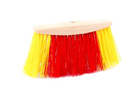 Плоская метла MIDI ЭКО деревянная колодка 250х35х161/125 мм без ручки MASTERTOOL 14-6352