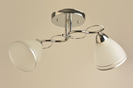 Стельова люстра sirius l 8156/2 cr для 2 плафонів