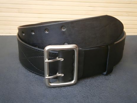 Офицерский ремень Combat из натуральной кожи, черный № 4, длина 135 см