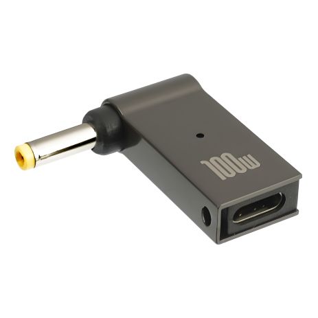 Адаптер для заряджання ноутбуків, Type-C-DC 4.0-1.7 mm, 100 W Адаптер для заряджання ноутбуків, Type-C-DC 4.0-1.7 mm, 100 W