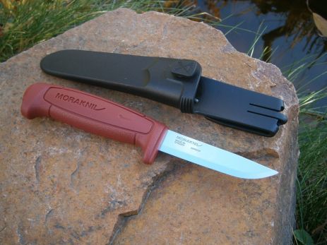 Ніж Morakniv Basic 511 Red Carbon Steel Швеція оригінал 206 мм