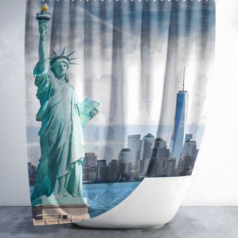 Захисна штора для ванної New York Tropichome 180x200 см Захисна штора для ванної New York Tropichome 180x200 см