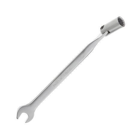 Ключ рожково-накидной, шарнирный, 9 мм, Cr-V, покрытие: сатин-хром INTERTOOL XT-1409 Ключ рожково-накидной, шарнирный, 9 мм, Cr-V, покрытие: сатин-хром INTERTOOL XT-1409
