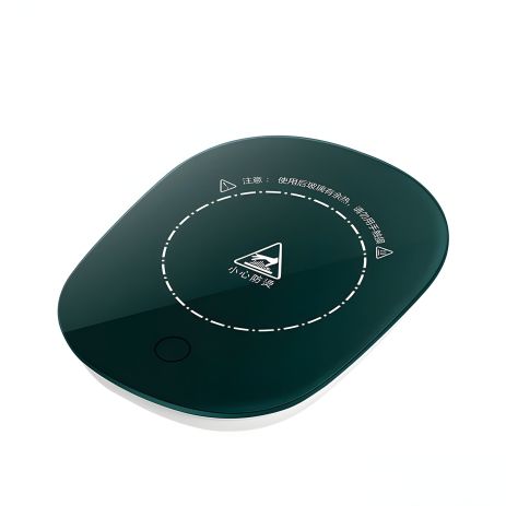 Підставка для чашки з підігрівом термостатична 10W, USB 2+A, 16x12cm, HZ-NBD03 зелений Підставка для чашки з підігрівом термостатична 10W, USB 2+A, 16x12cm, HZ-NBD03 зелений