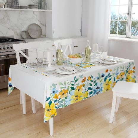 Кольорова кухонна скатертина 120*150 см Golden Laurel, Туреччина 8828-5 Кольорова кухонна скатертина 120*150 см Golden Laurel, Туреччина 8828-5