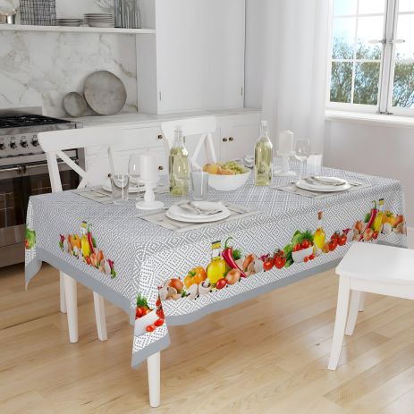 Кольорова кухонна скатертина 140*220 cм Golden Laurel, Туреччина 8828-4