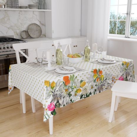 Скатертина кухонна кольорова 140*220 cм Golden Laurel , Туреччина 8828-2 Скатертина кухонна кольорова 140*220 cм Golden Laurel , Туреччина 8828-2