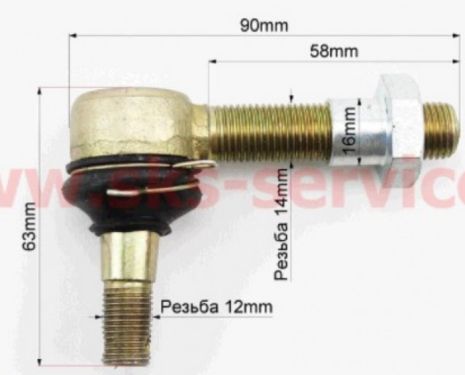 Наконечник квадроцикл (рулевой тяги) ATV (тип 4) (резьба правая)