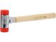 Молоток по брусчатке с обухом из высокопружинного ПЭ m= 830 г Ø= 50 мм, деревянная ручка, общая длина 385 мм Yato YT-45482