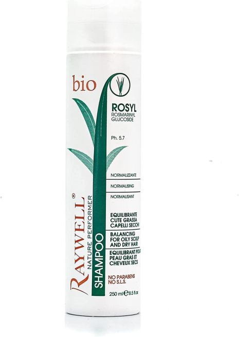 Raywell Bio Rosyl Shampoo Балансирующий шампунь для жирной кожи головы и сухих волос 250 мл