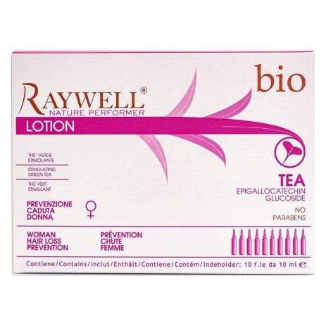 Raywell Bio Tea Lotion лосьйон проти випадіння волосся в жінок RR334 10 мл х 10 шт (упаковка)