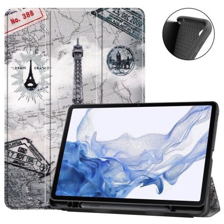 Чехол Gum Spen Print Samsung Galaxy Tab S6 lite P610 P615 EffileTower