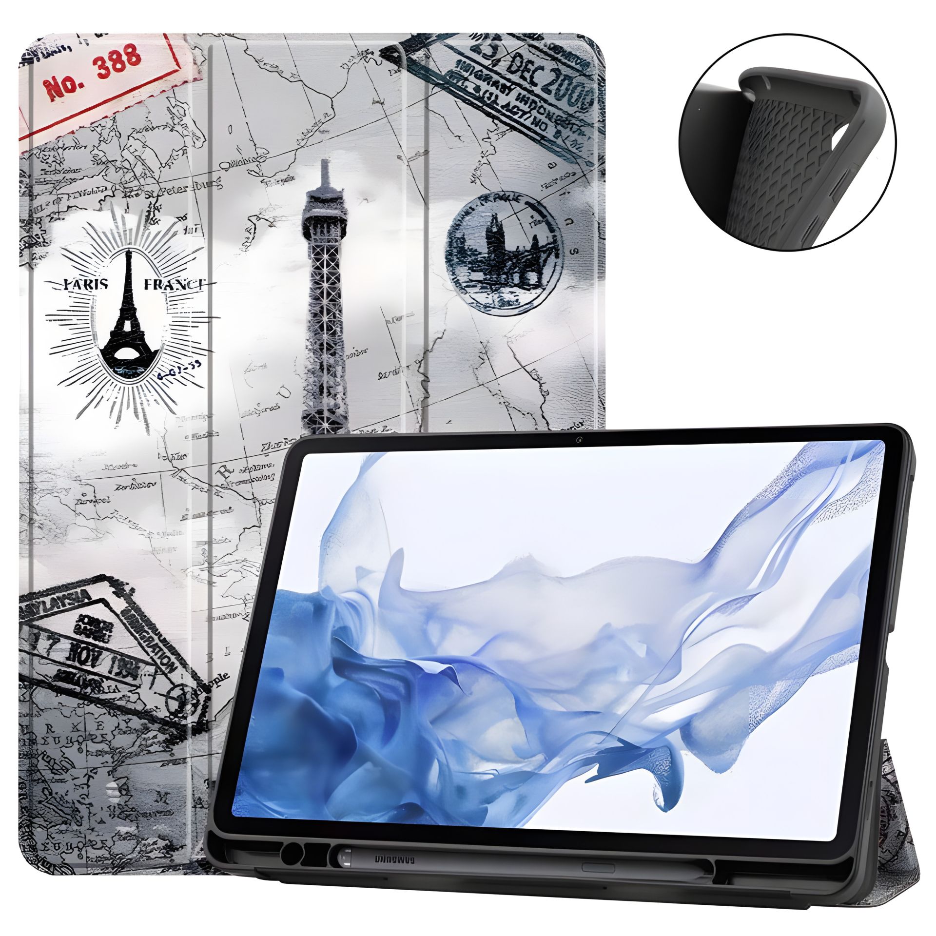 SlimTPU чохол з малюнком для Samsung Galaxy Tab S6 Lite P610 P615 (Ейфелева Вежа) SlimTPU чохол з малюнком для Samsung Galaxy Tab S6 Lite P610 P615 (Ейфелева Вежа)