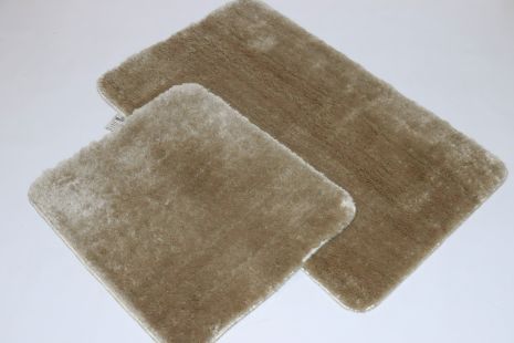 Комплект килимків для ванної та туалету Softmicro 60x100 50x60 см 07005 Cappuccino