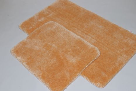 Набір для ванної та туалету килимків Softmicro 60x100 50x60 см 07008 Peach Набір для ванної та туалету килимків Softmicro 60x100 50x60 см 07008 Peach