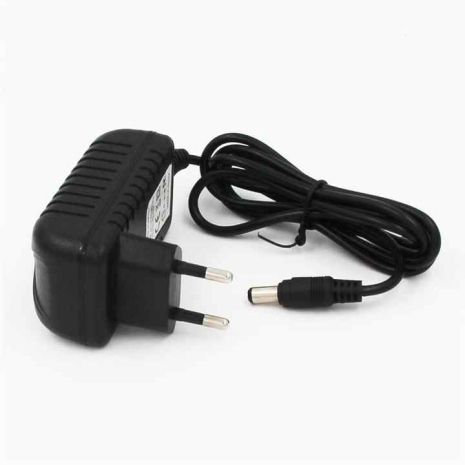 Блок питания/Адаптер AC-DC 12V 2A 5.5x2.5(2.1)mm | Для ИБП, тюнера, камеры, ресивера и устройств с питанием DC 12V до 2A | Black