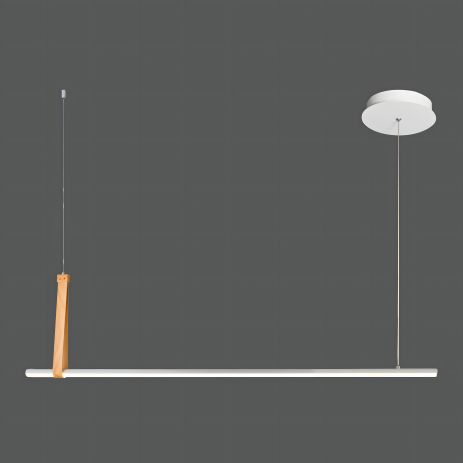 Підвісна люстра світлодіодна акрилова VALESO 22806M WOOD+WT Підвісна люстра світлодіодна акрилова VALESO 22806M WOOD+WT