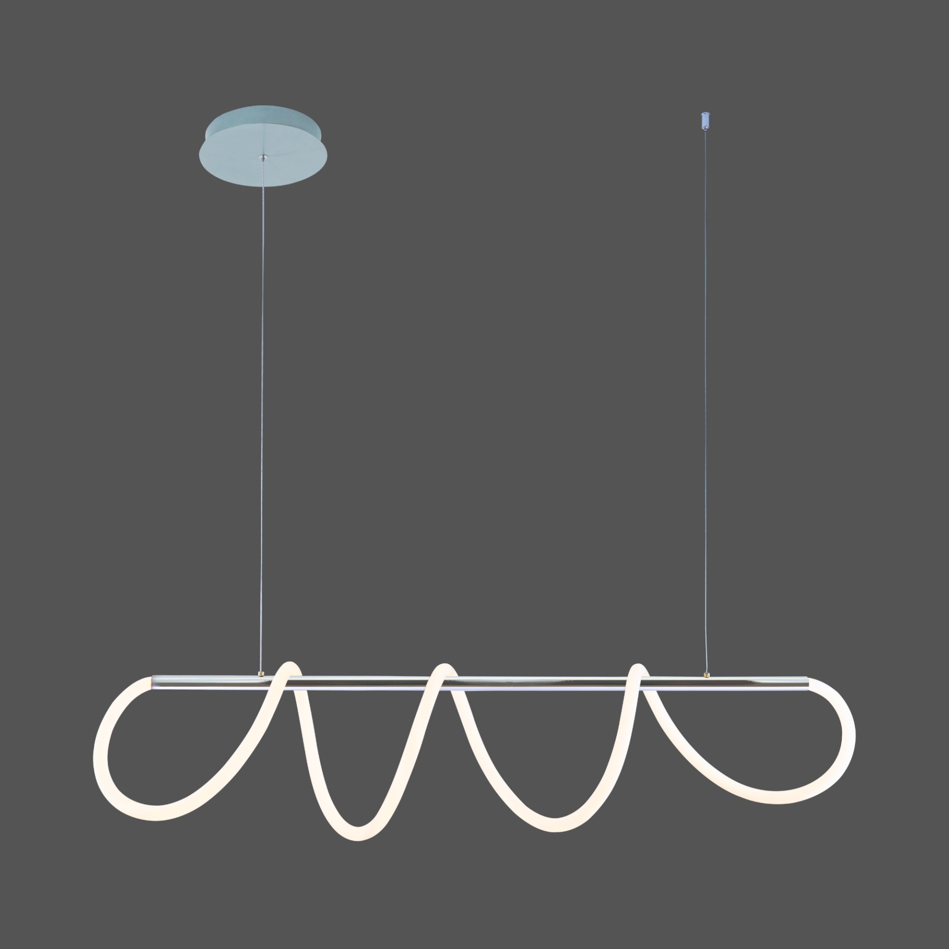 Люстра підвісна світлодіодна акрилова VALESO 20006PM хром Люстра підвісна світлодіодна акрилова VALESO 20006PM хром