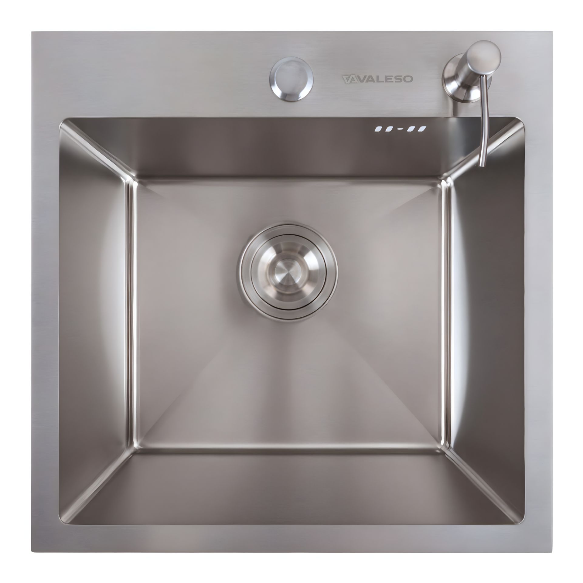Кухонна мийка Valeso 45*45 Handmade нержавійка (сифон крулий 3,0/0,8) Кухонна мийка Valeso 45*45 Handmade нержавійка (сифон крулий 3,0/0,8)