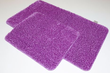 Набір килимків в ванну і туалет Pirlanta 100*60 +50*60 см з високим ворсом 01295 Lilac Набір килимків в ванну і туалет Pirlanta 100*60 +50*60 см з високим ворсом 01295 Lilac
