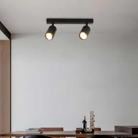 Чорний спот VALESO INN-23192BK на 2 плафони