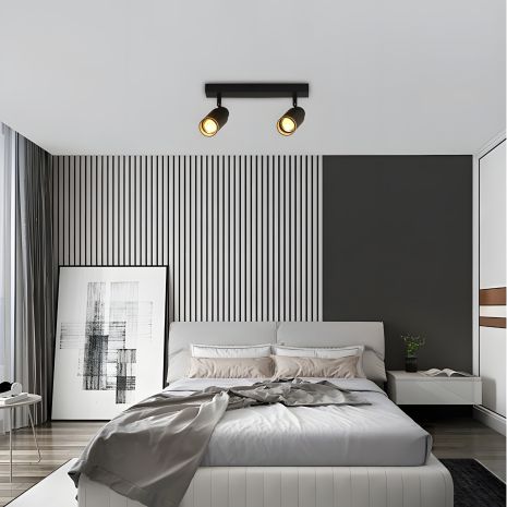 Спот VALESO INN-23051BK чорний на два плафони Спот VALESO INN-23051BK чорний на два плафони