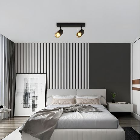 Спот VALESO INN-23051BK чорний на два плафони Спот VALESO INN-23051BK чорний на два плафони