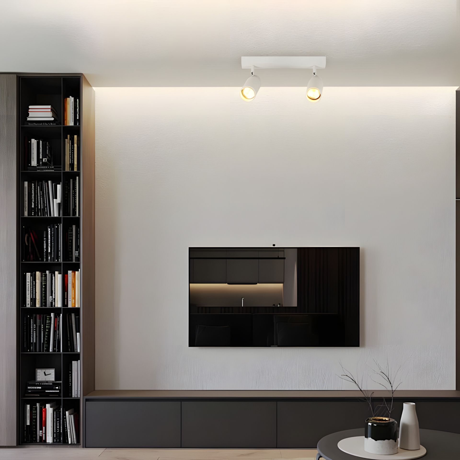 Белый спот VALESO INN-23051WH с 2 плафонами Белый спот VALESO INN-23051WH с 2 плафонами