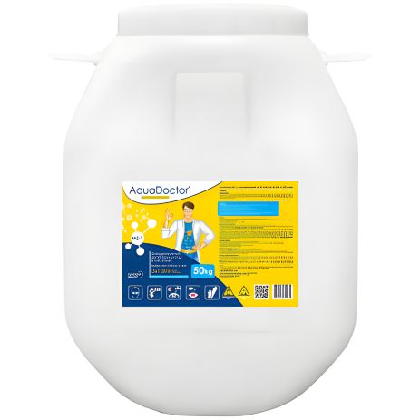 3 в 1 хлор для басейну AquaDoctor MC-T 50 кг (таблетки по 20г)