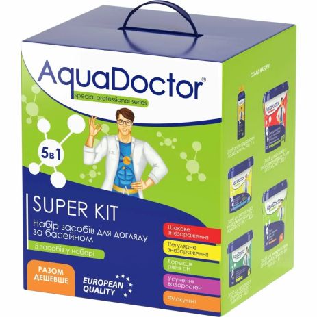 Набір хімії для басейну AquaDoctor Super Kit 5 в 1