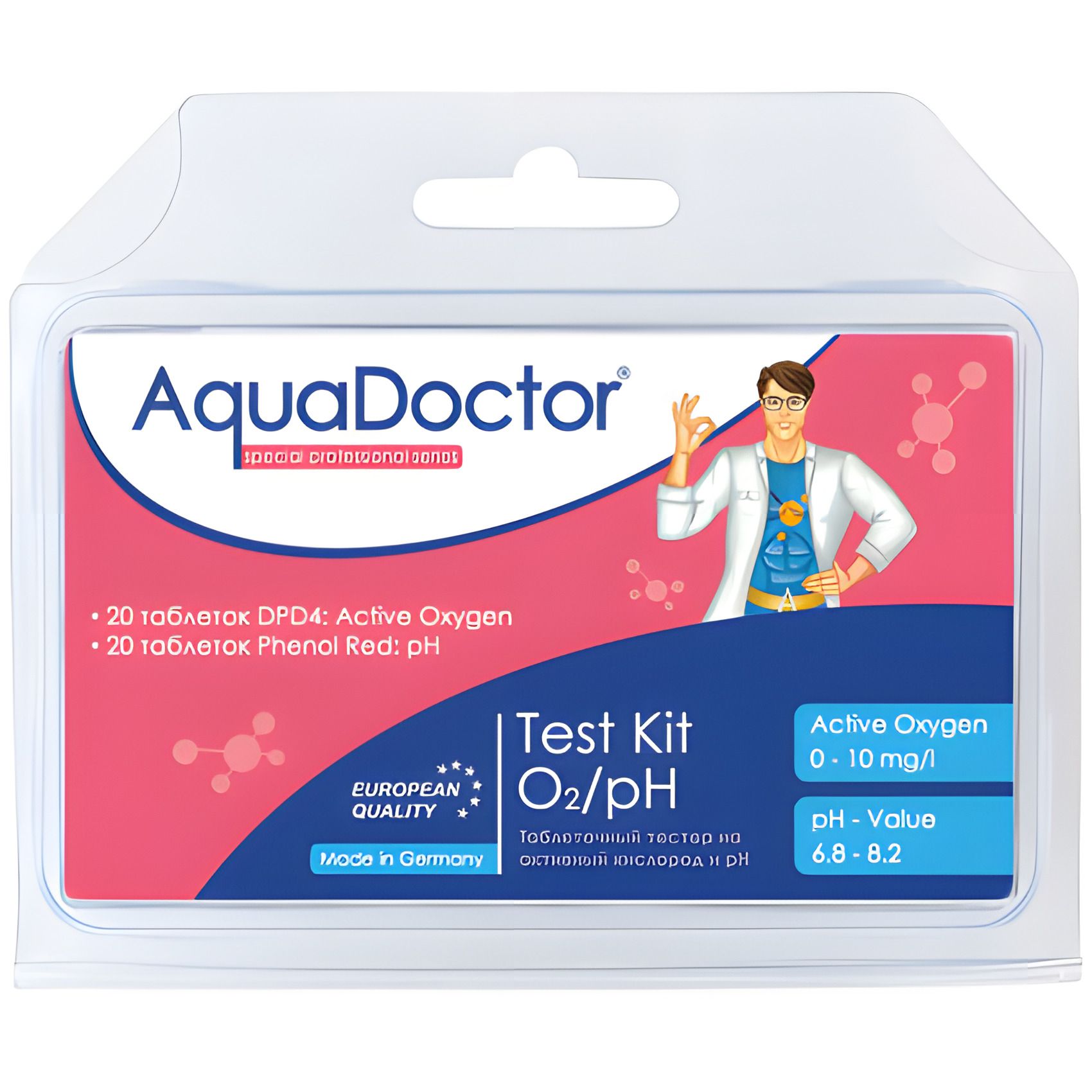 Таблеточный тестер O2/pH AquaDoctor Test Kit Таблеточный тестер O2/pH AquaDoctor Test Kit