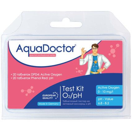 Тестер таблетковий O2/pH AquaDoctor Test Kit