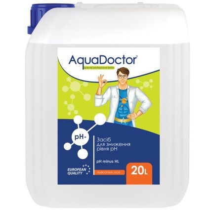 AquaDoctor HL 20 л (Соляная 14%) | Жидкое средство для снижения уровня pH бассейна