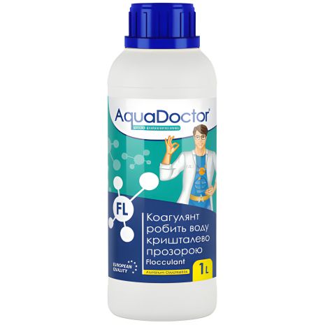 AquaDoctor FL 1 л | Рідкий коагулянт для басейну AquaDoctor FL 1 л | Рідкий коагулянт для басейну