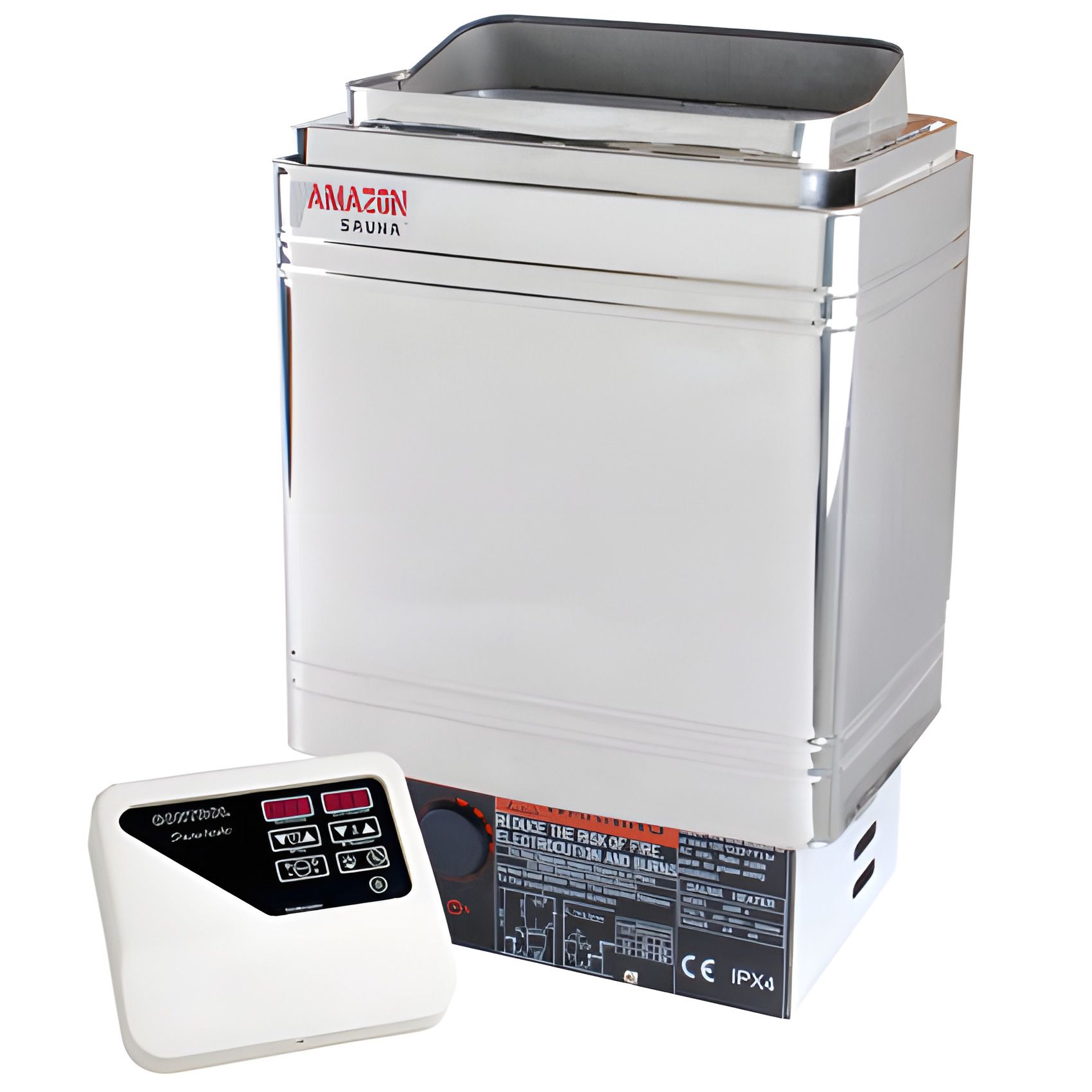 Електрокам'янка Amazon AM90MI-C 9 кВт з пультом CON4 (нержавіюча сталь AISI 430) Електрокам'янка Amazon AM90MI-C 9 кВт з пультом CON4 (нержавіюча сталь AISI 430)