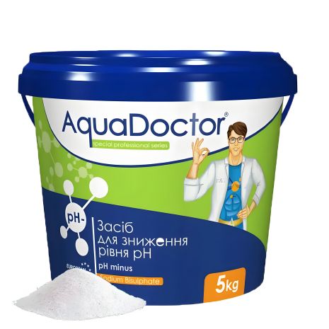 AquaDoctor Ph мінус 5 кг | Засіб для зниження рівня pH басейну в гранулах AquaDoctor Ph мінус 5 кг | Засіб для зниження рівня pH басейну в гранулах