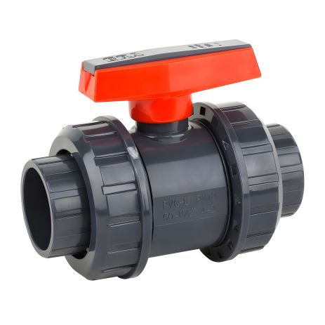 ПВХ кульовий кран ERA, діаметр 75 мм