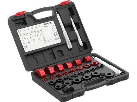 Yato YT-25418 Засоби регуляції підшипників та сальників, метричних та дюймових розмірів, 33 шт. 