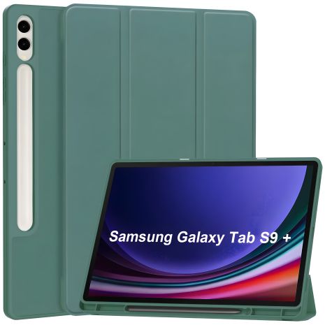 Чохол со слотом для стилуса для Samsung Galaxy Tab S9/S9 FE 11" зелёного цвета